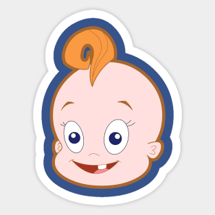 Giant Floating Baby Head Sticker